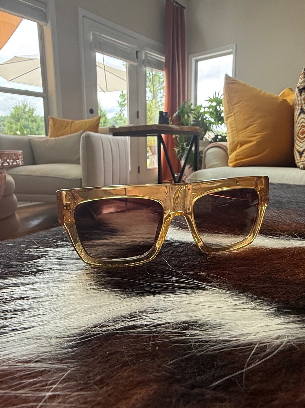BIMBA Y LOLA AMBER with GOLD PLATE SUNGLASSES  NEW